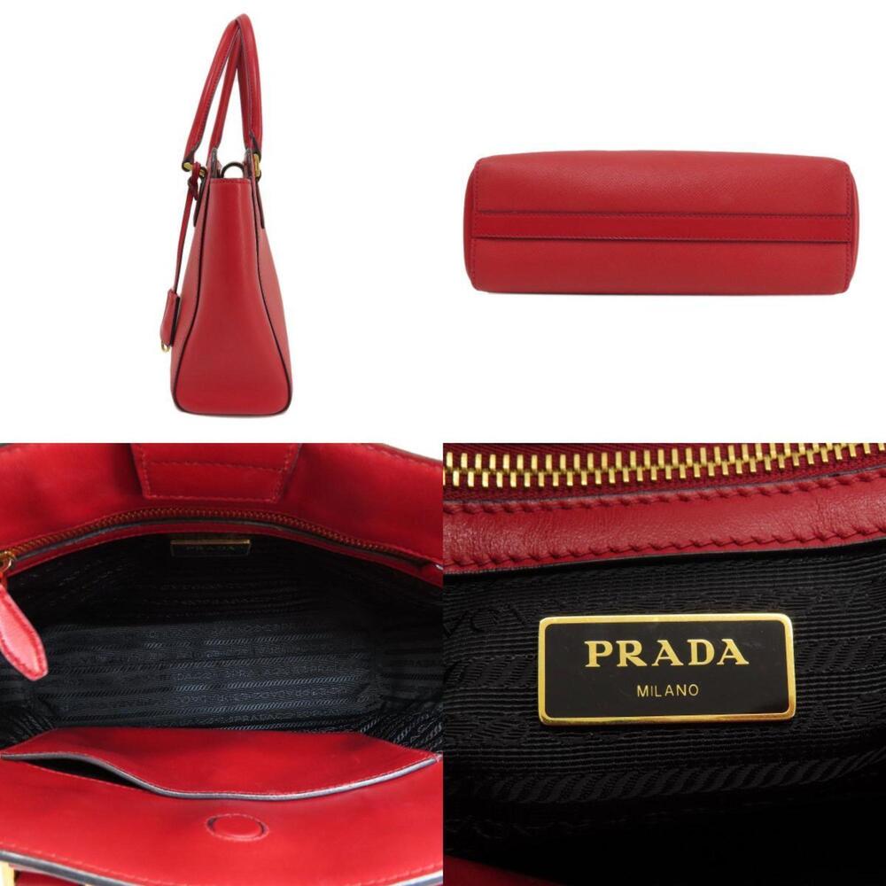 Prada Saffiano Handbag Leather Women's PRADA - Picture 3 of 11